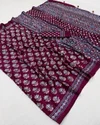 Shisha By Girnar Semi Modal With Mirror Work Saree